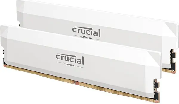 Crucial Pro Ddr5 2X 32Gb 6400Mts Cl40 White CP2K32G64C40U5W